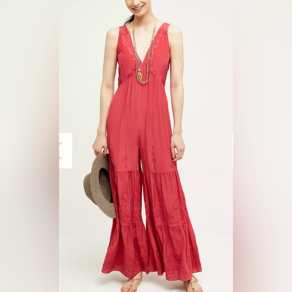 Anthropologie silk jumpsuit - Picture 8 of 8